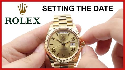 how does rolex keep date|rolex watch change time.